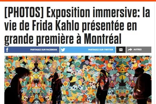 [PHOTOS] Exposition immersive: la vie de Frida Kahlo présentée en grande première à Montréal