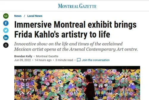 Immersive Montreal exhibit brings Frida Kahlo's artistry to life