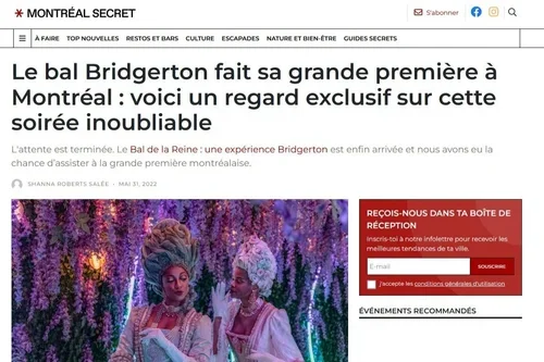 Le bal Bridgerton fait sa grande première à Montréal : voici un regard exclusif sur cette soirée inoubliable