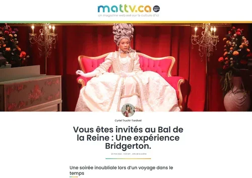 Vous êtes invités au Bal de la Reine : Une expérience Bridgerton.