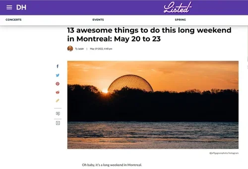 13 awesome things to do this long weekend in Montreal: May 20 to 23