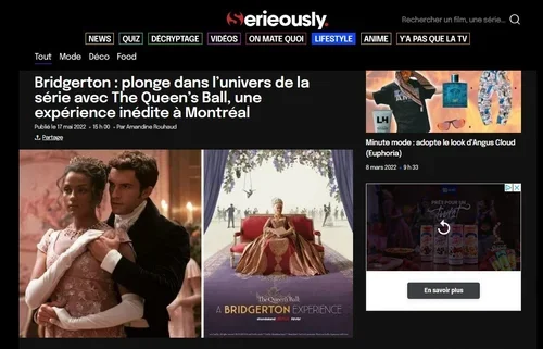 Bridgerton : plonge dans l’univers de la série avec The Queen’s Ball, une expérience inédite à Montréal