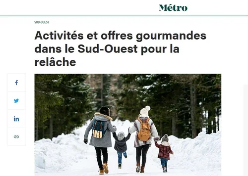 Activités et offres gourmandes dans le Sud-Ouest pour la relâche