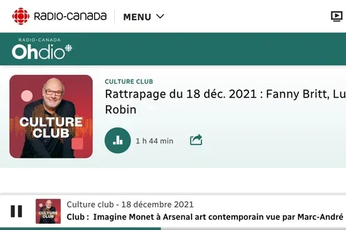 Imagine Monet à Arsenal art contemporain vue par Marc-André Lussier (audio)