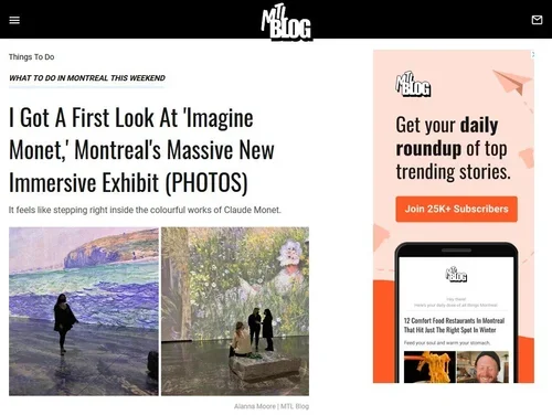 I Got A First Look At 'Imagine Monet,' Montreal's Massive New Immersive Exhibit