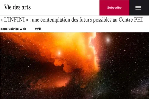 « L’INFINI » : une contemplation des futurs possibles au Centre PHI