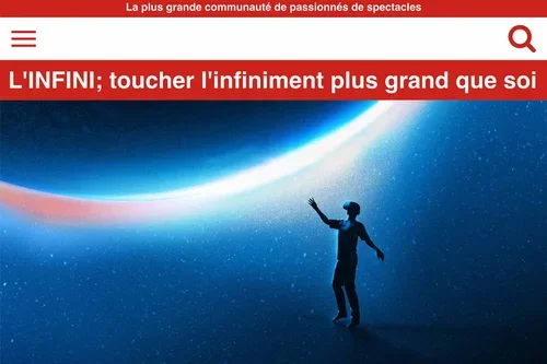 L’Infini; toucher l'infiniment plus grand que soi