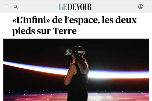 «L’Infini» de l’espace, les deux pieds sur Terre