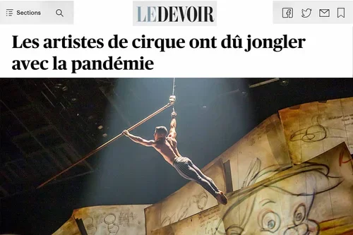 Les artistes de cirque ont dû jongler avec la pandémie