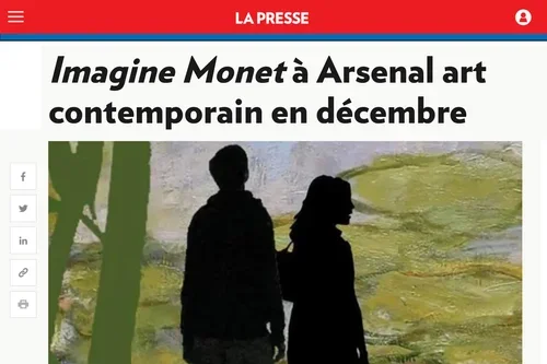 Imagine Monet à Arsenal art contemporain en décembre