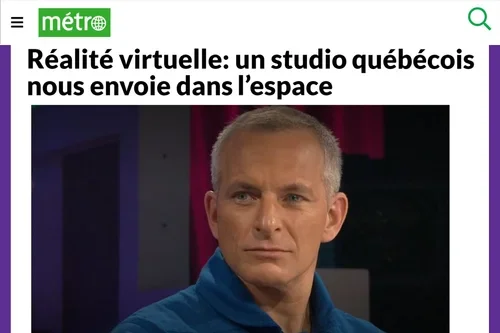Réalité virtuelle: un studio québécois nous envoie dans l’espace