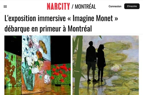 L'exposition immersive « Imagine Monet » débarque en primeur à Montréal