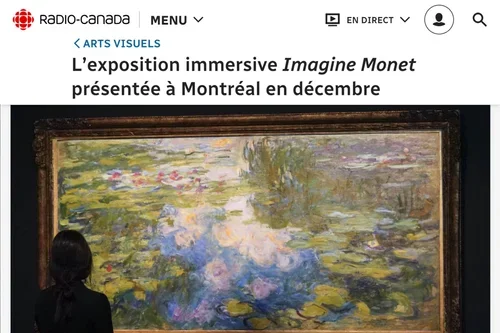 L’exposition immersive Imagine Monet présentée à Montréal en décembre