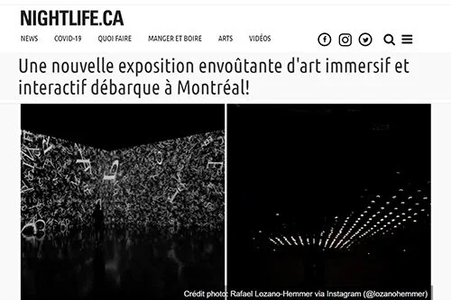 Une nouvelle exposition envoûtante d'art immersif et interactif débarque à Montréal !