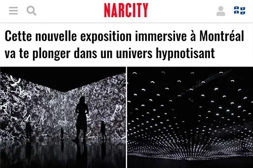 Cette nouvelle exposition immersive à Montréal va te plonger dans un univers hypnotisant