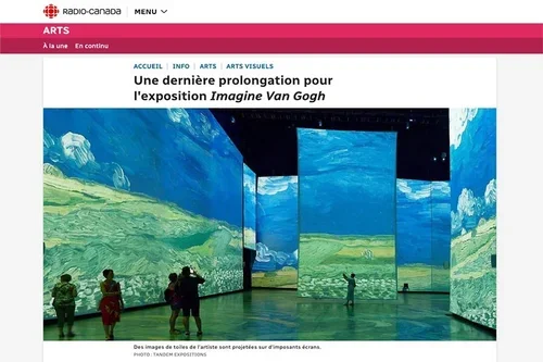 Une dernière prolongation pour l'exposition Imagine Van Gogh