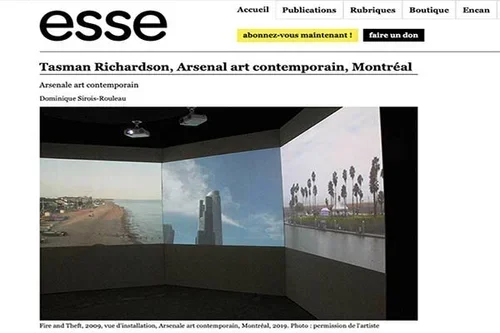 Tasman Richardson, Arsenal art contemporain, Montréal