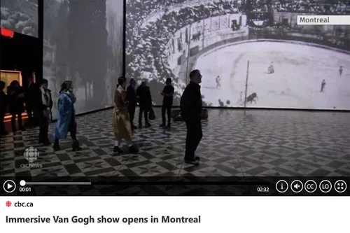 Immersive Van Gogh show opens in Montreal (vidéo)