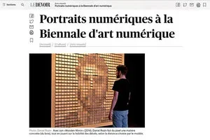 Portraits numériques à la Biennale d'art numérique