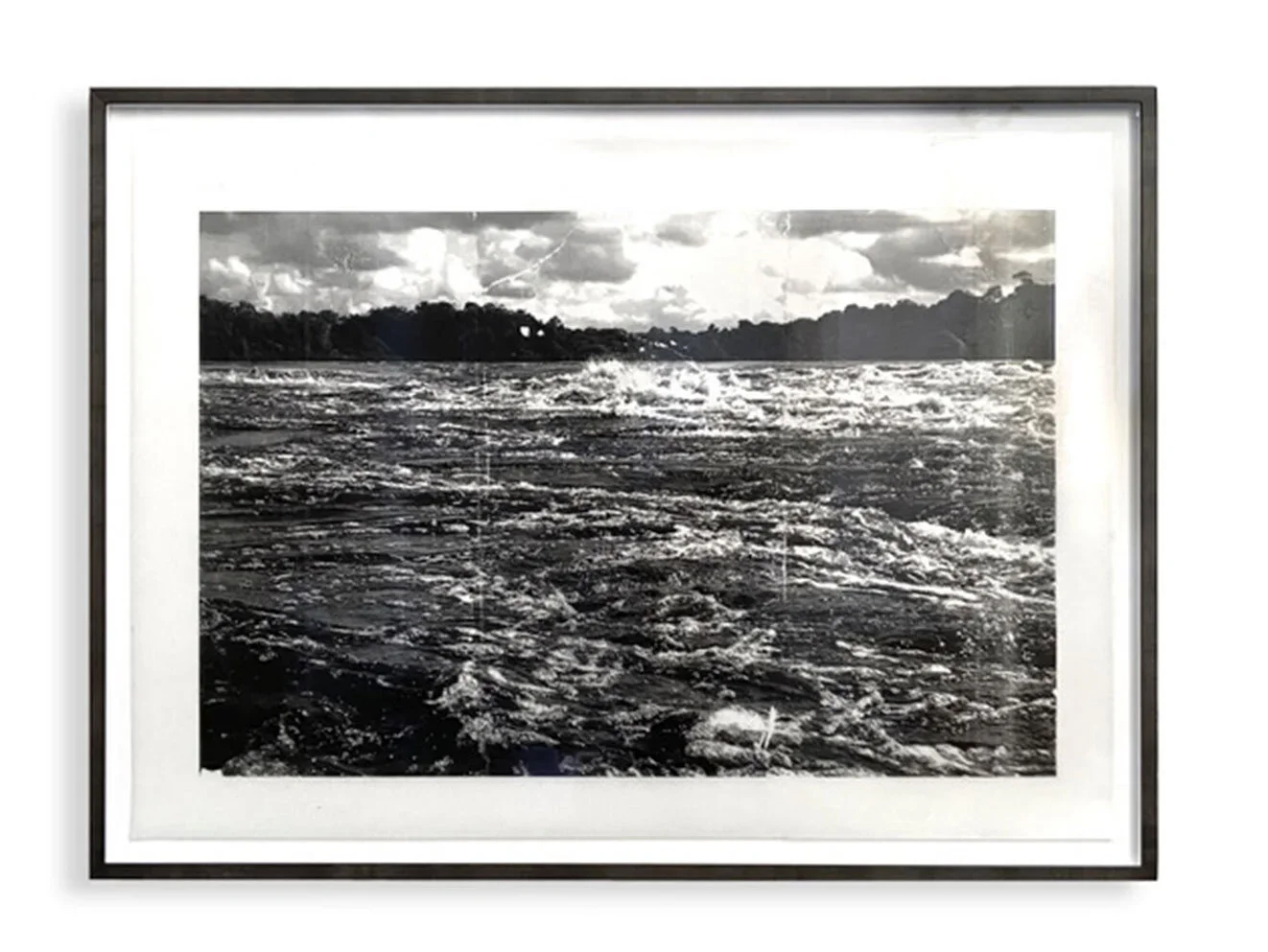  Sandra Brewster,  Essequibo 8 , 2019, 27.75 x 37.5 in. Photo-based gel medium transfer on double-sided mylar, acrylic paint. Georgia Scherman Projects, Toronto Contemporary Syndicate. 