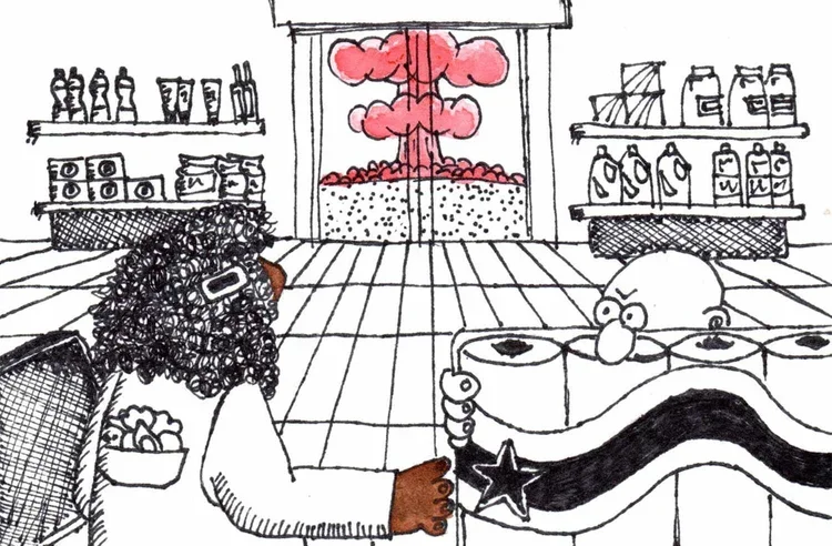  Divya Mehra,  This is important (working drawing) , from the series The End of You, 2020, Georgia Scherman Projects , Toronto Contemporary Syndicate. 