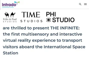 THE INFINITE: the first multisensory and interactive virtual reality experience to transport visitors aboard the International Space Station