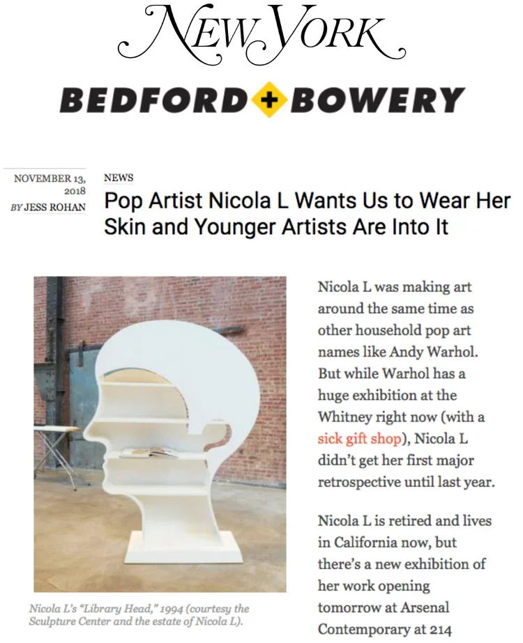 Pop Artist Nicola L Wants Us to Wear Her Skin and Younger Artists Are Into it