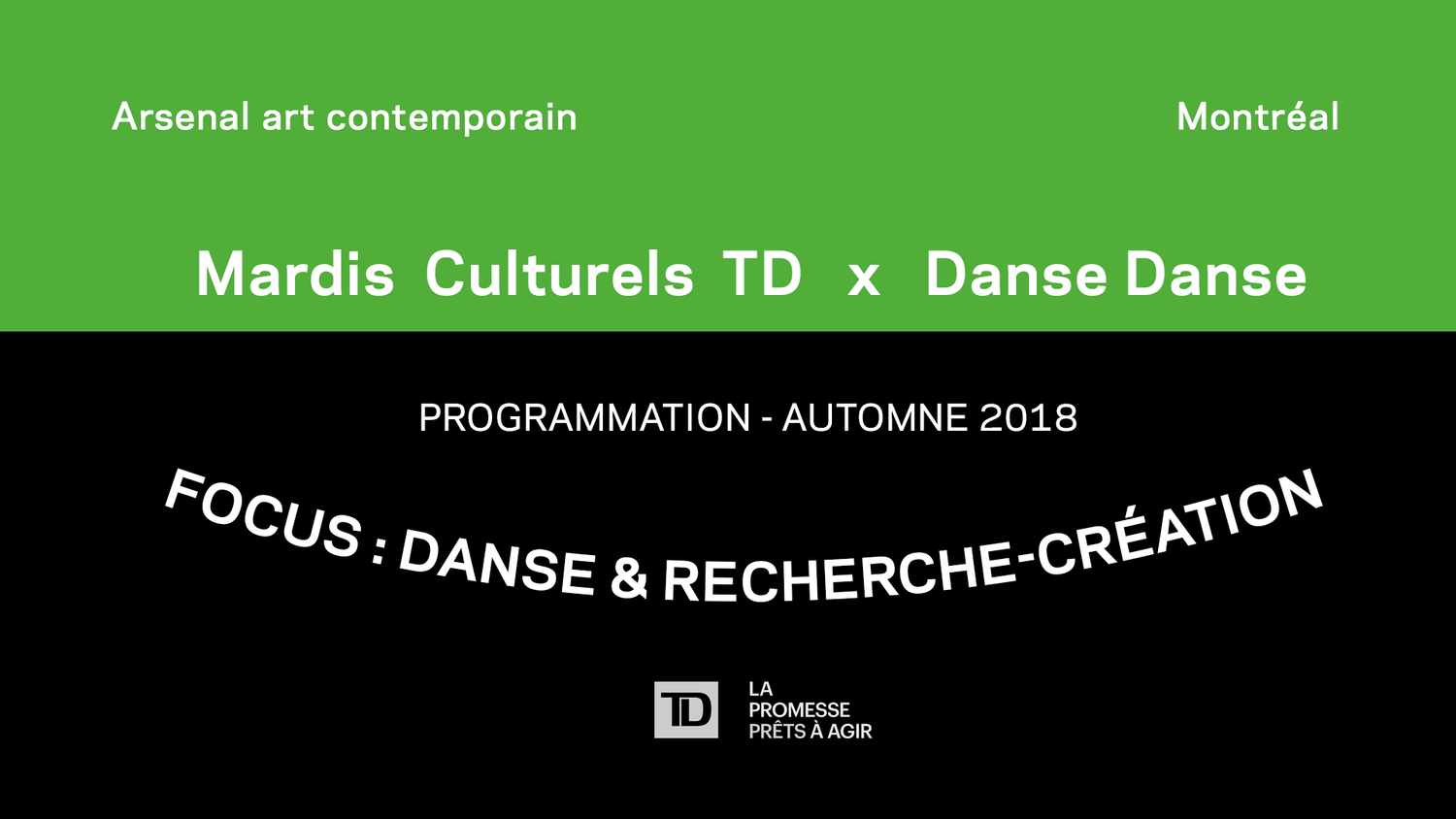 Automne 2018: Mardis Culturels TD X Danse Danse