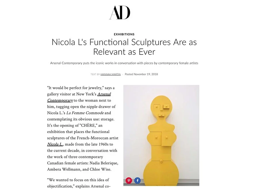 Nicola L's Functional Sculptures Are as Relevant as Ever