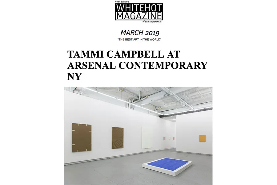 Tammi Campbell at Arsenal Contemporary NY