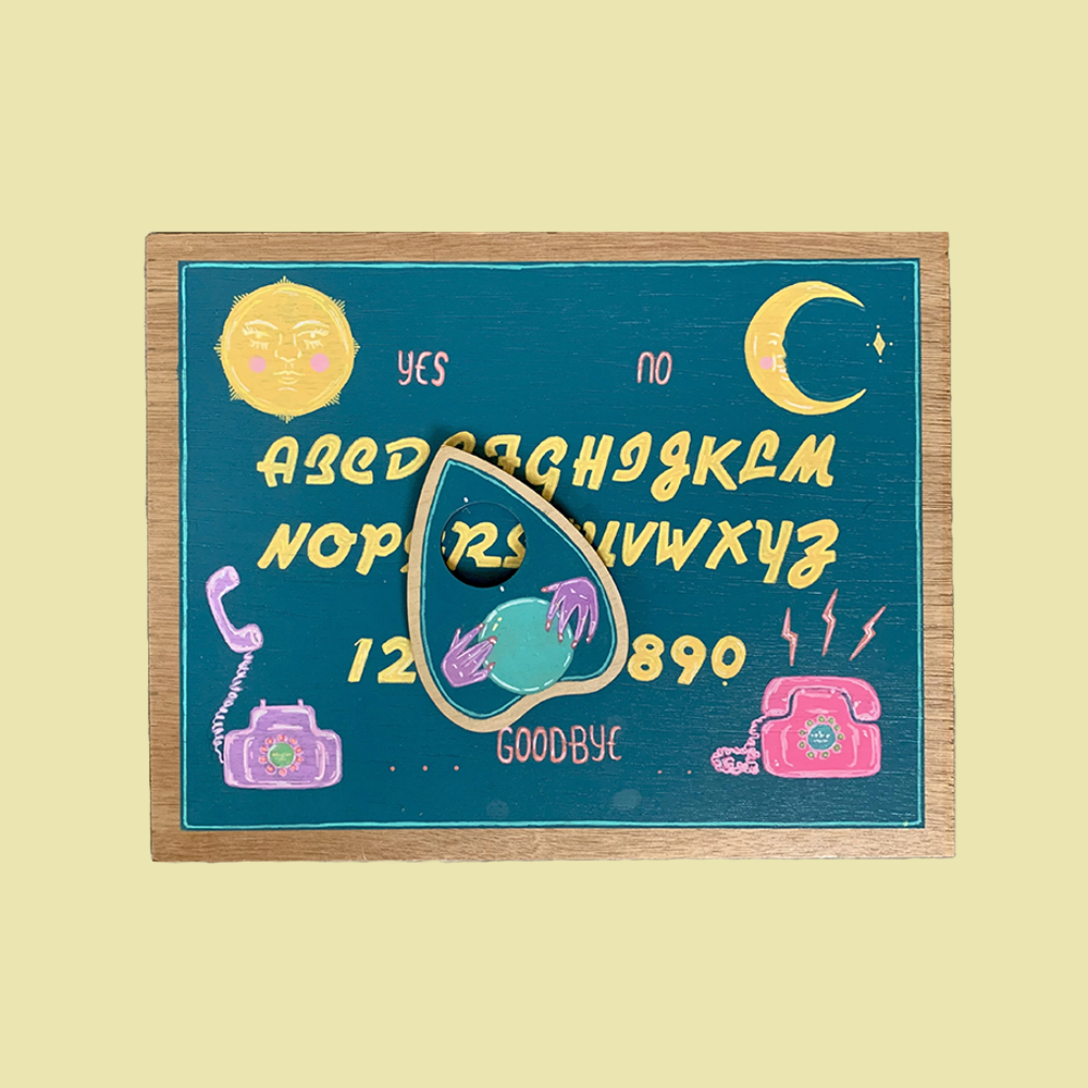 Call Me Now Wooden Talking Board