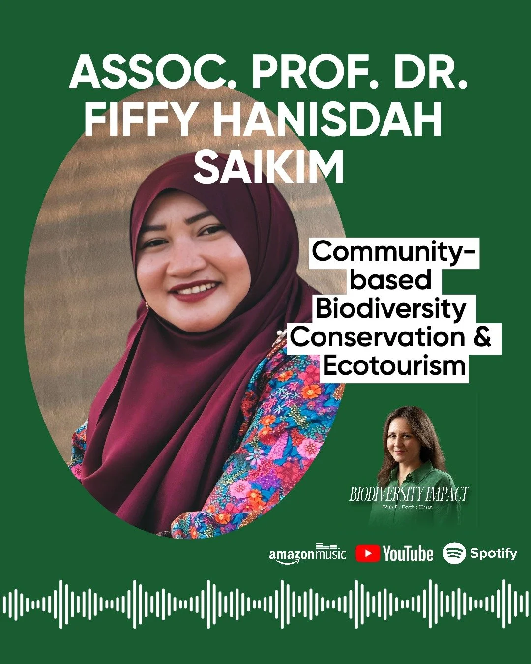 In this episode, I speak with Associate Professor Dr. Fiffy Saikim, Director of the Institute for Tropical Biology and Conservation at Universiti Malaysia Sabah. Fiffy shares her journey from aquatic resource management into ecotourism and conservati