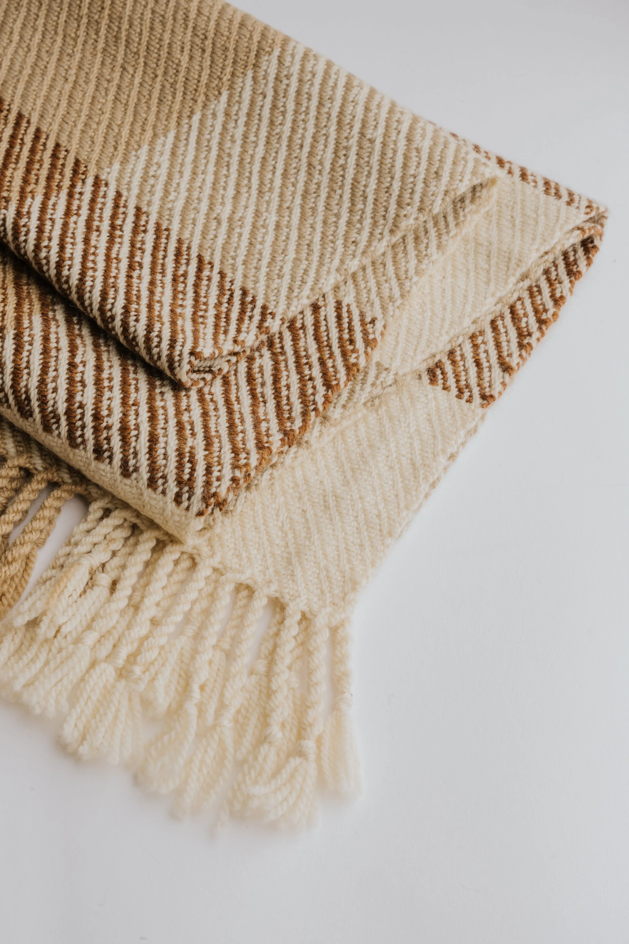 black walnut & logwood blanket scarf series