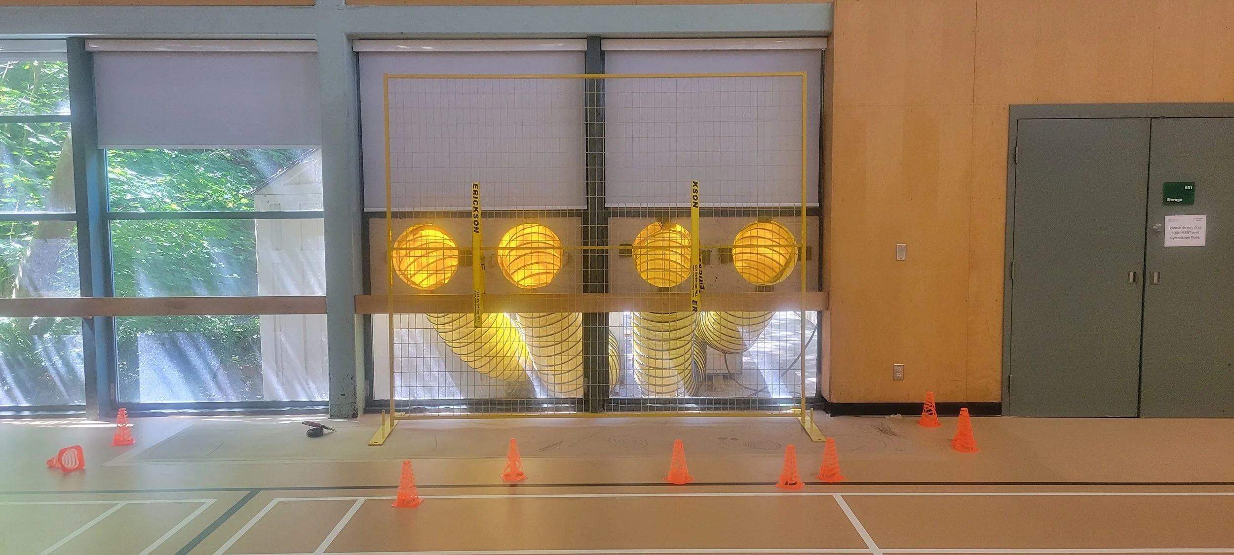 Interior of the gym in a community centre