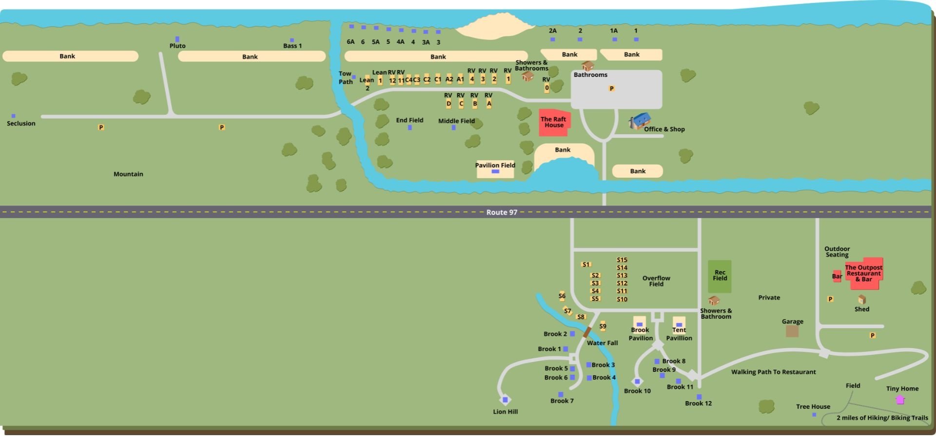 The Outpost Resort - Campground Map