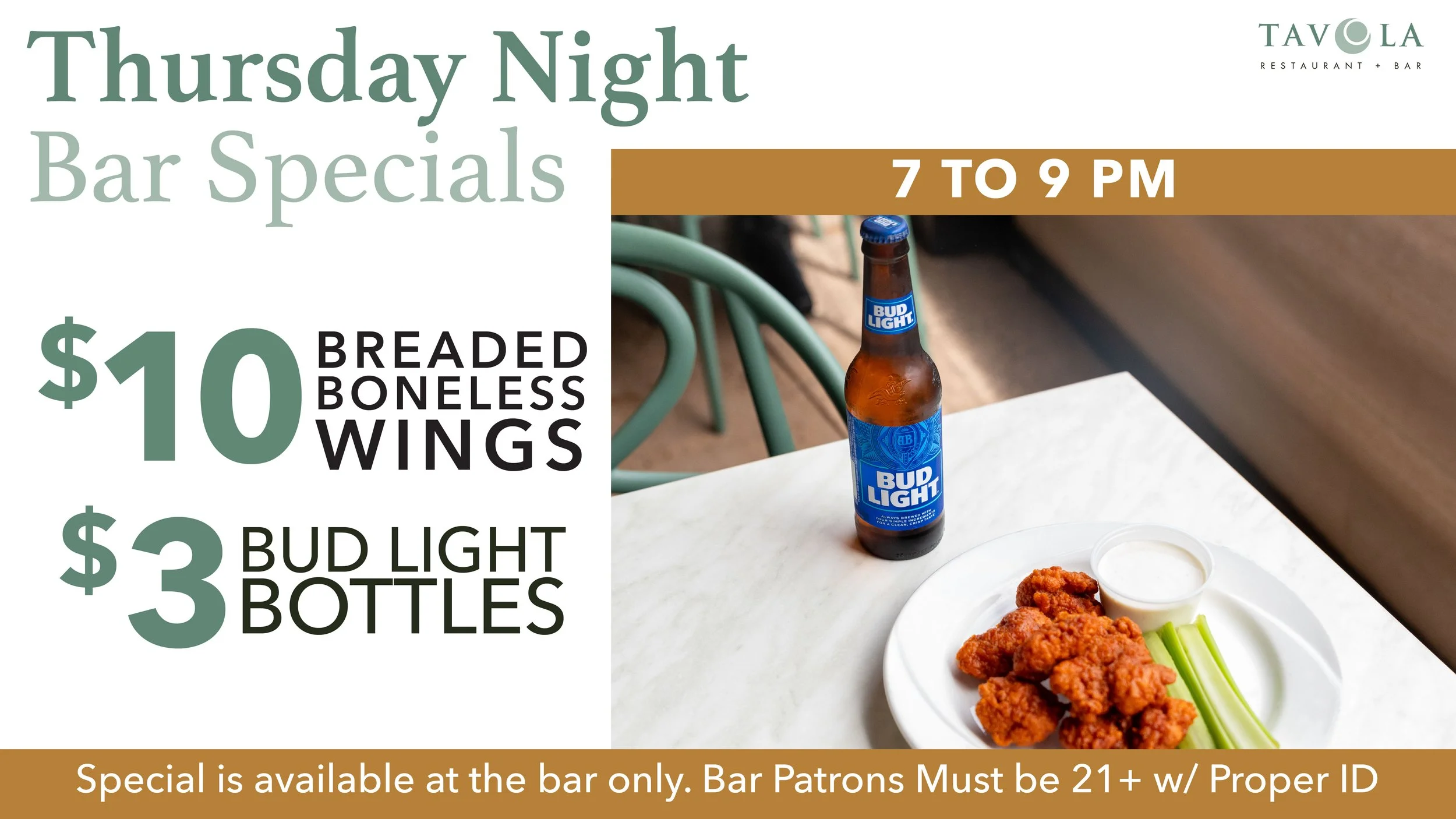 Thursday Night Bar Specials