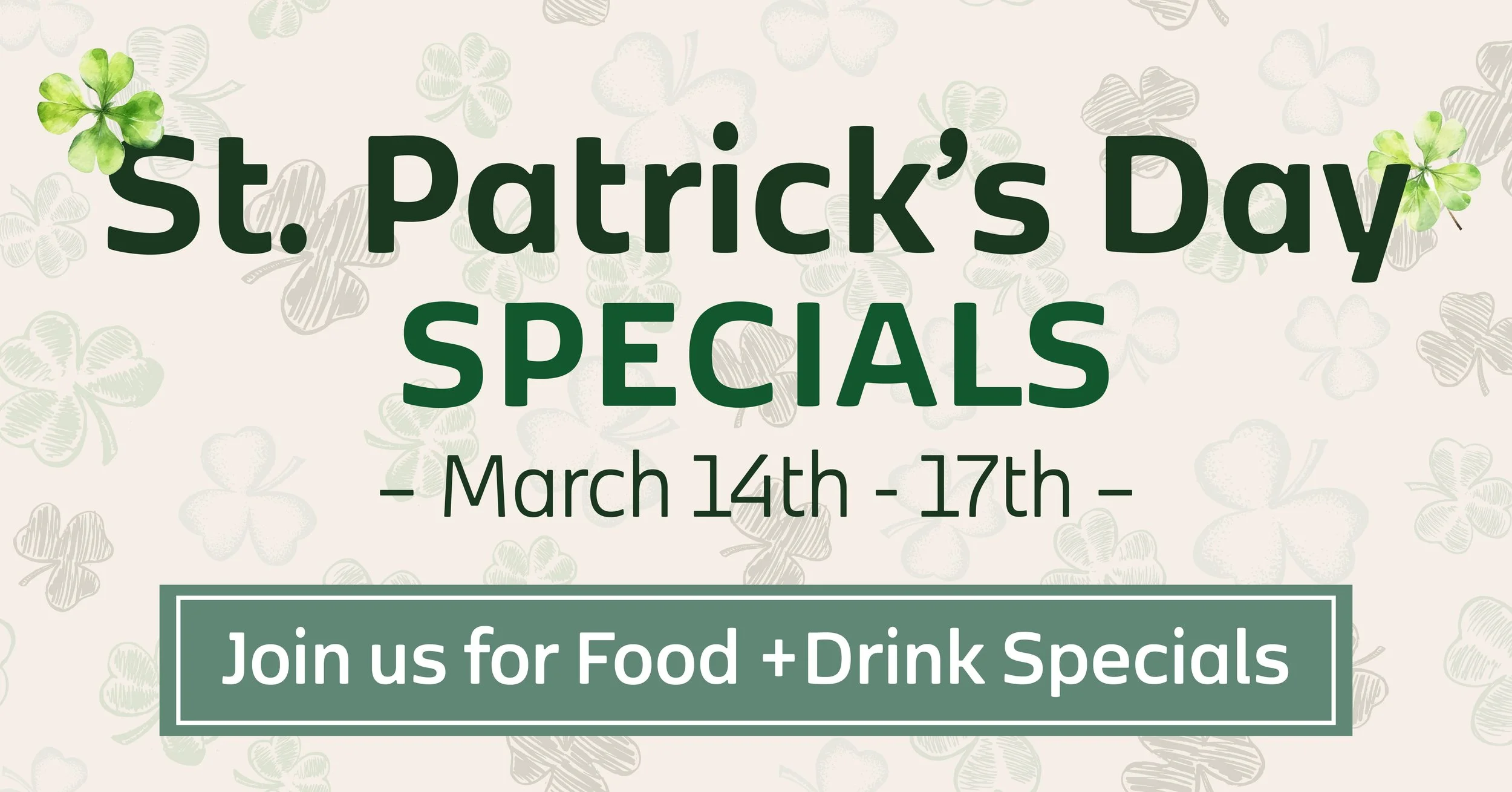 St. Patrick’s Day Specials