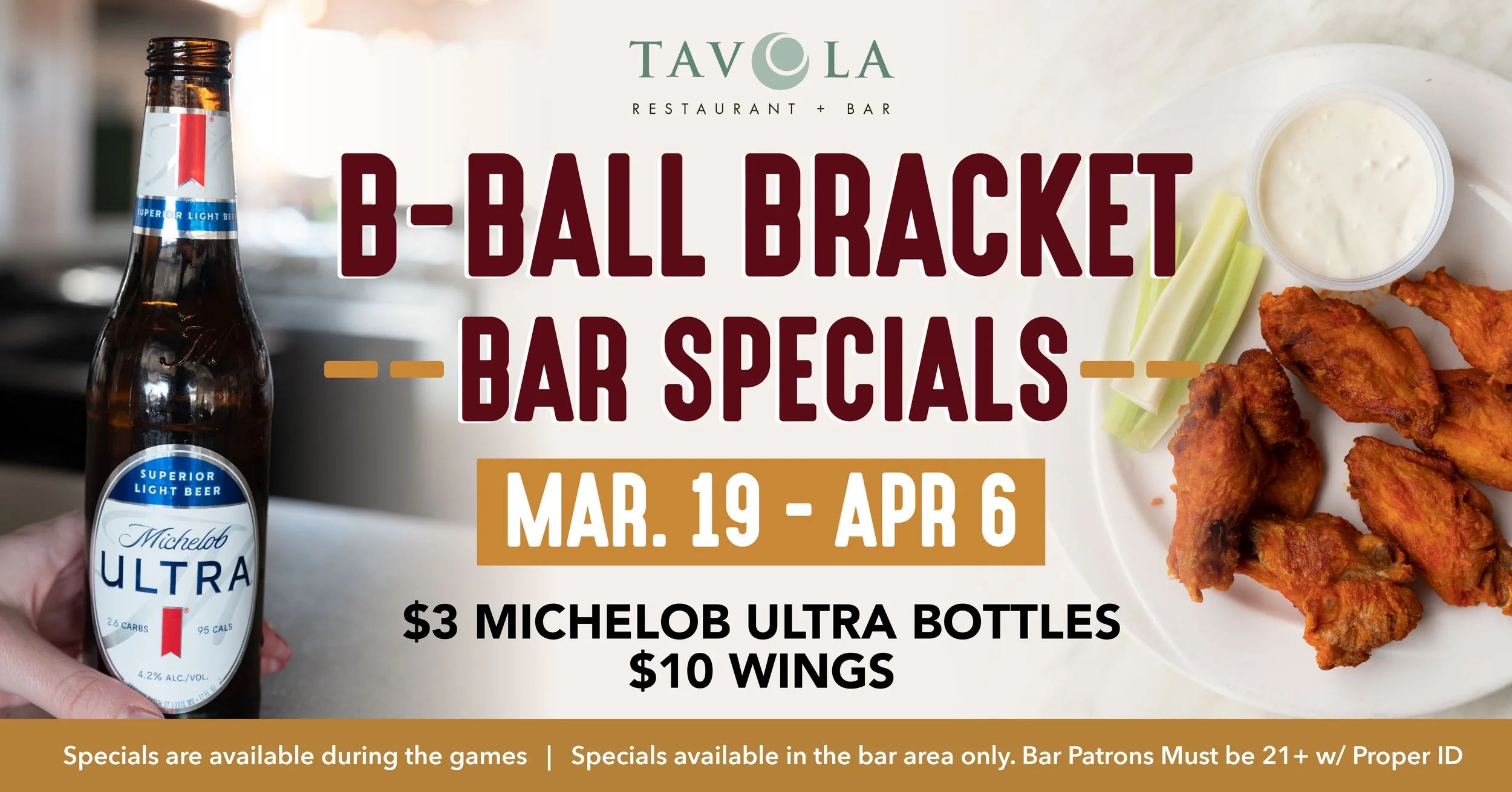 B-Ball Bracket Bar Specials