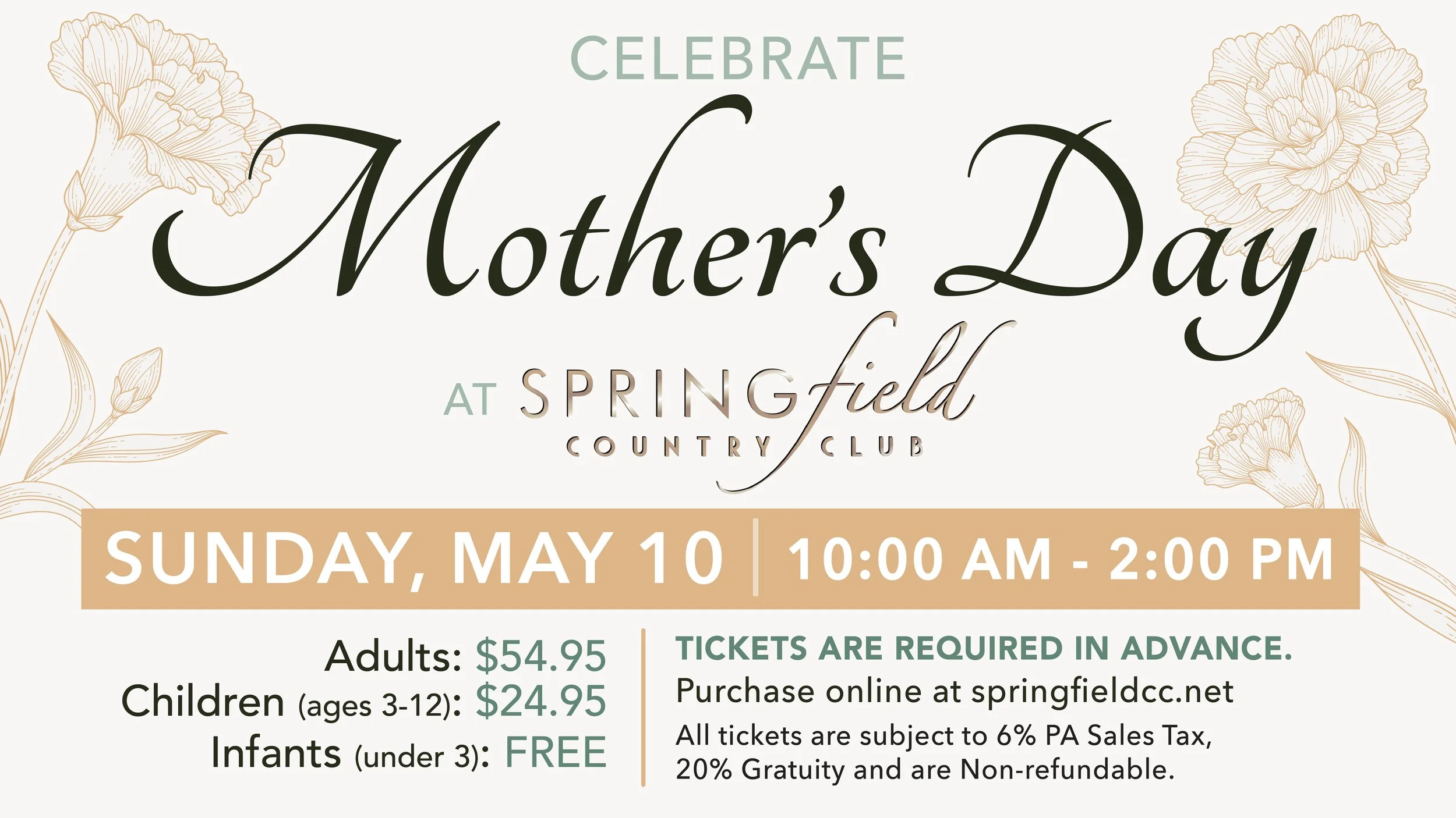 Mother’s Day Brunch at Springfield Country Club