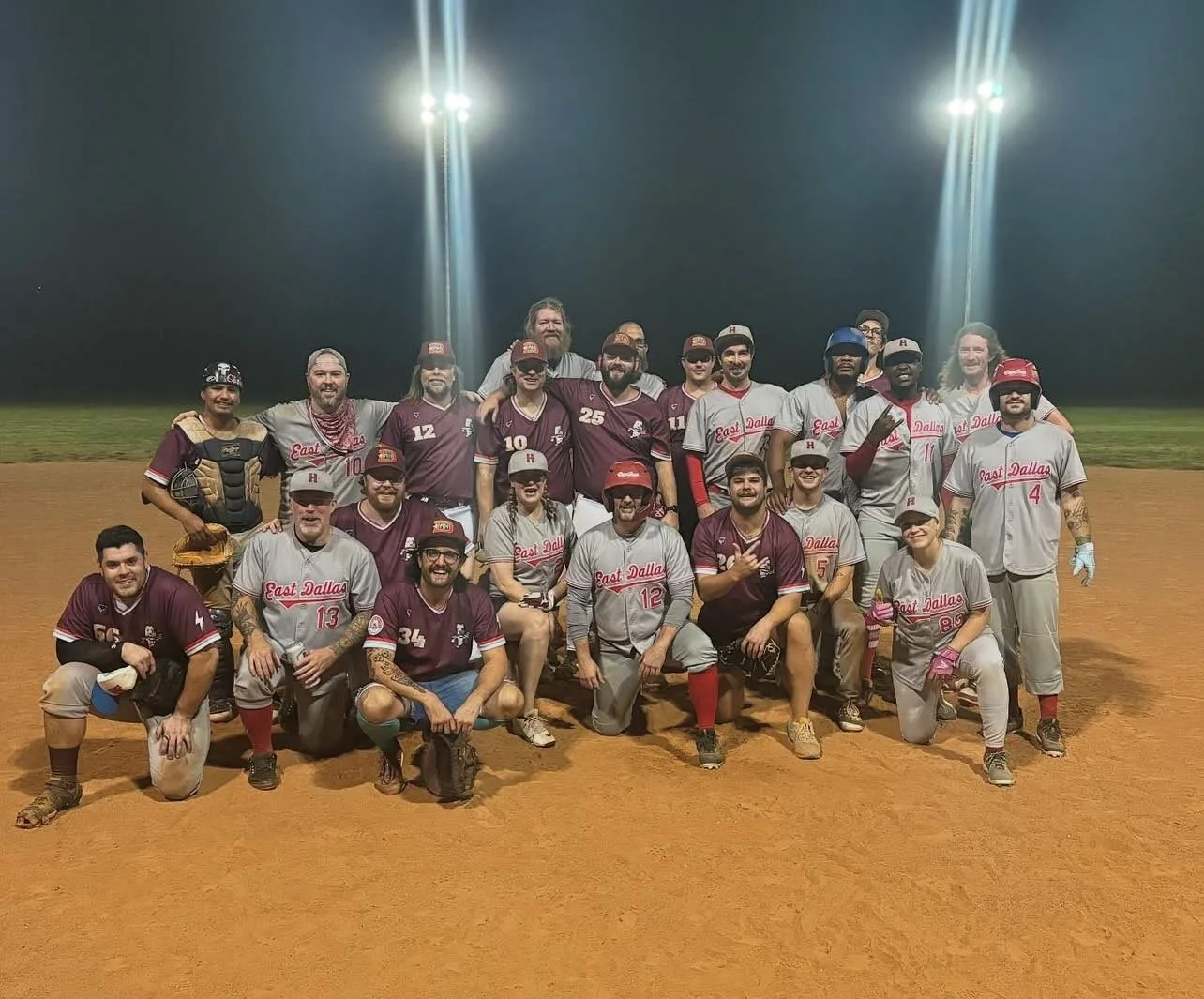 There was booze, there were hounds and there was a hell of a lot of fun had by all. Had a blast playing ball with our friends @boozehoundsbaseball this past Saturday night under the bright and working lights of Norbuck! Can&rsquo;t wait to run it bac