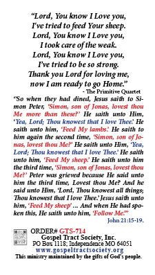 peter do you love me 714