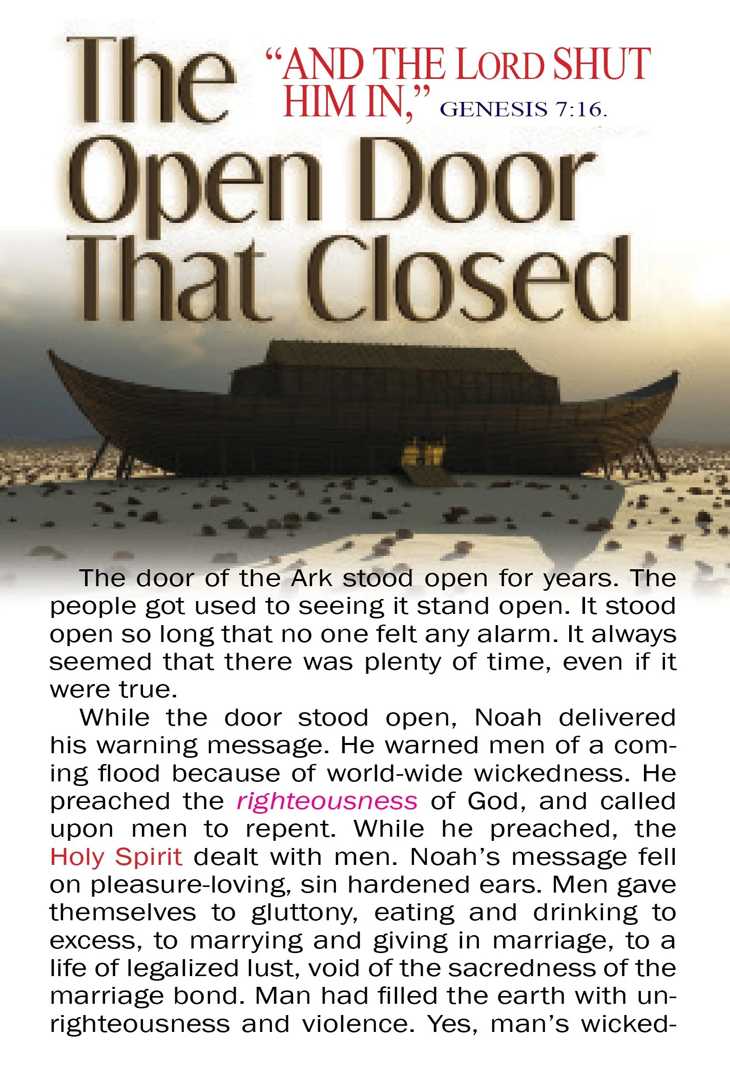 Open Door That Closed #466