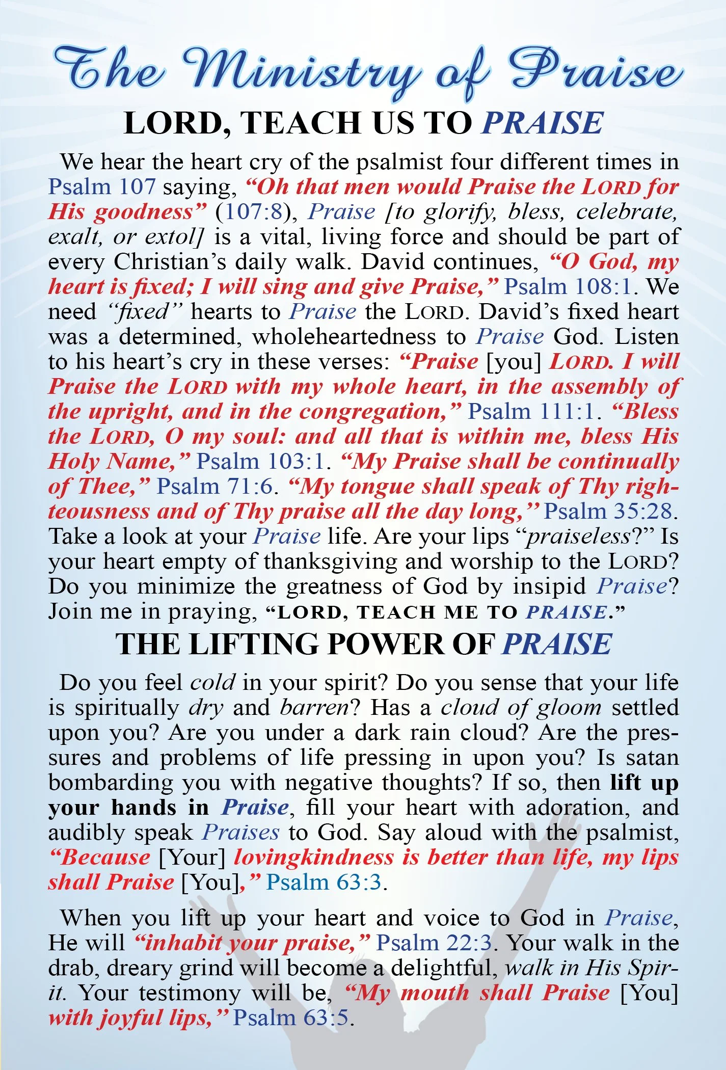 The Ministry of Praise #36
