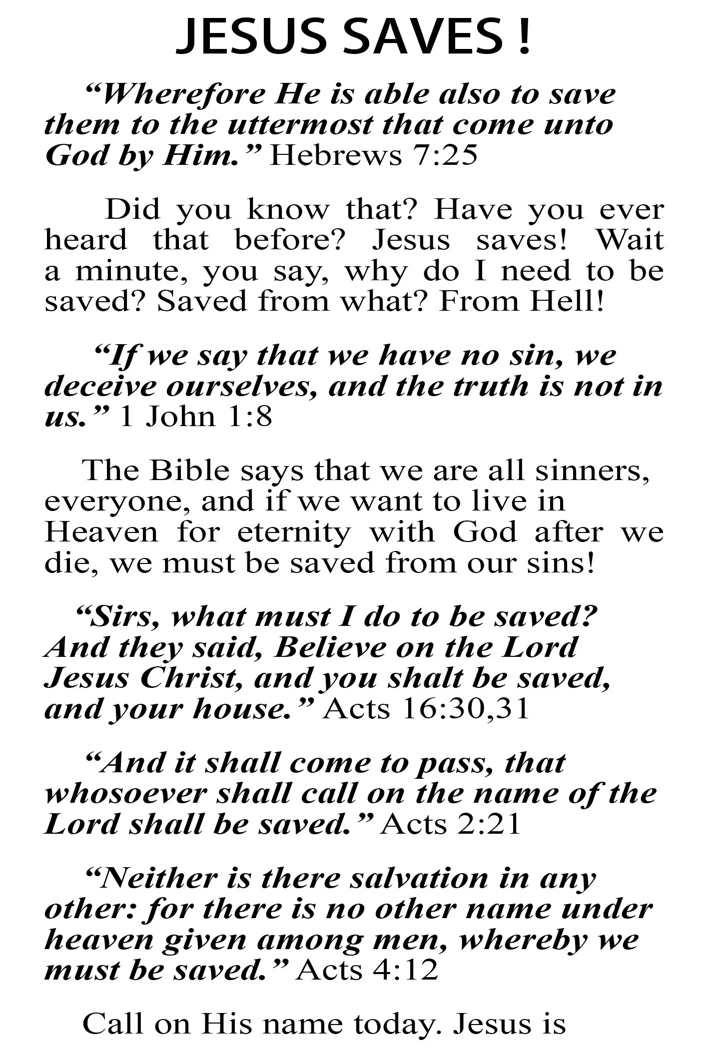 Jesus Saves #456