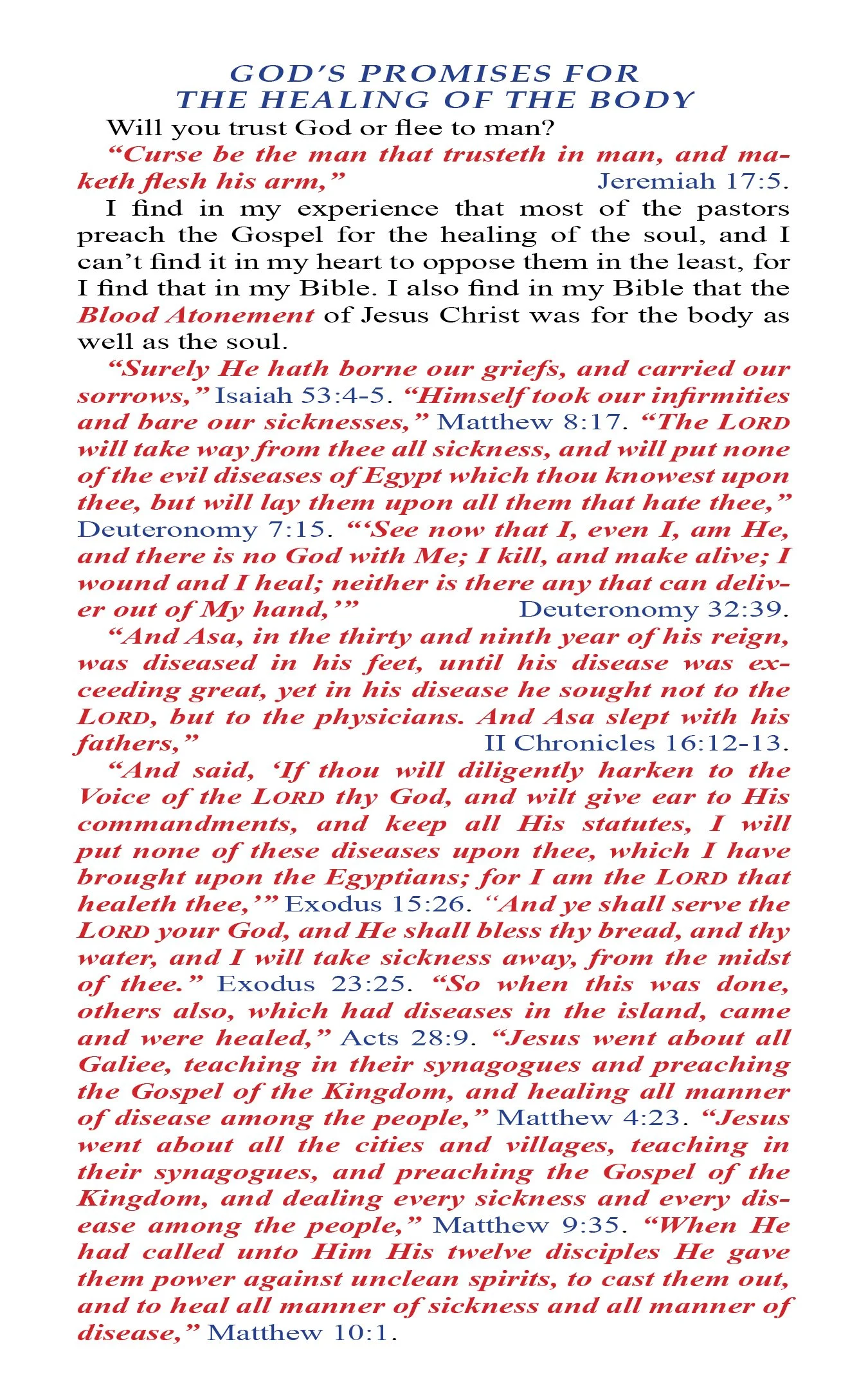 God's Promises for Healing of the Body #75
