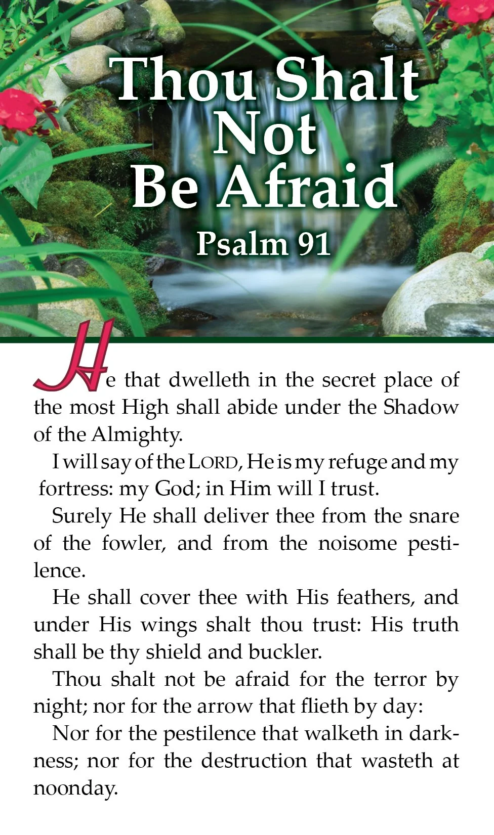 Thou Shalt Not Be Afraid #608