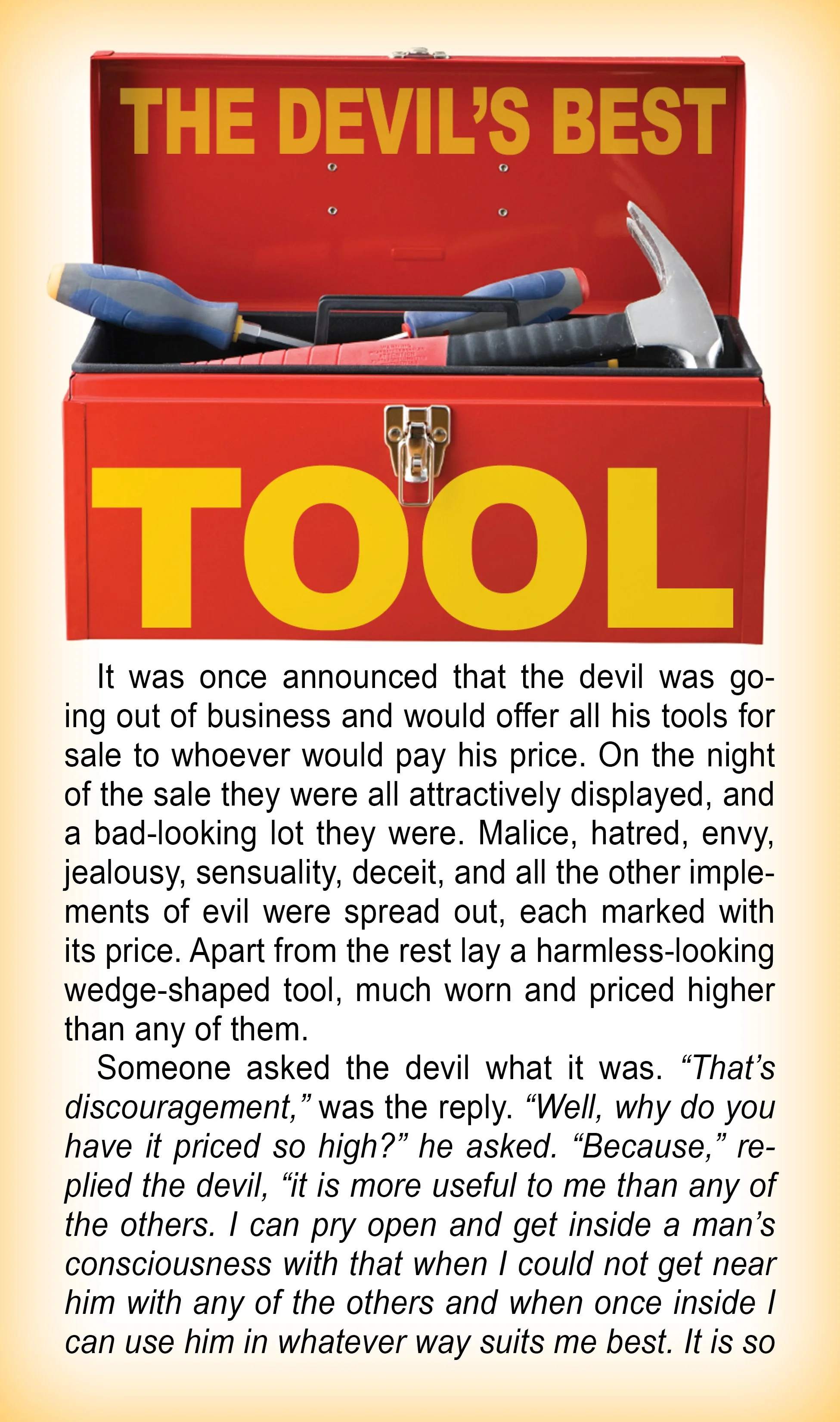 The Devil's Best Tool #6
