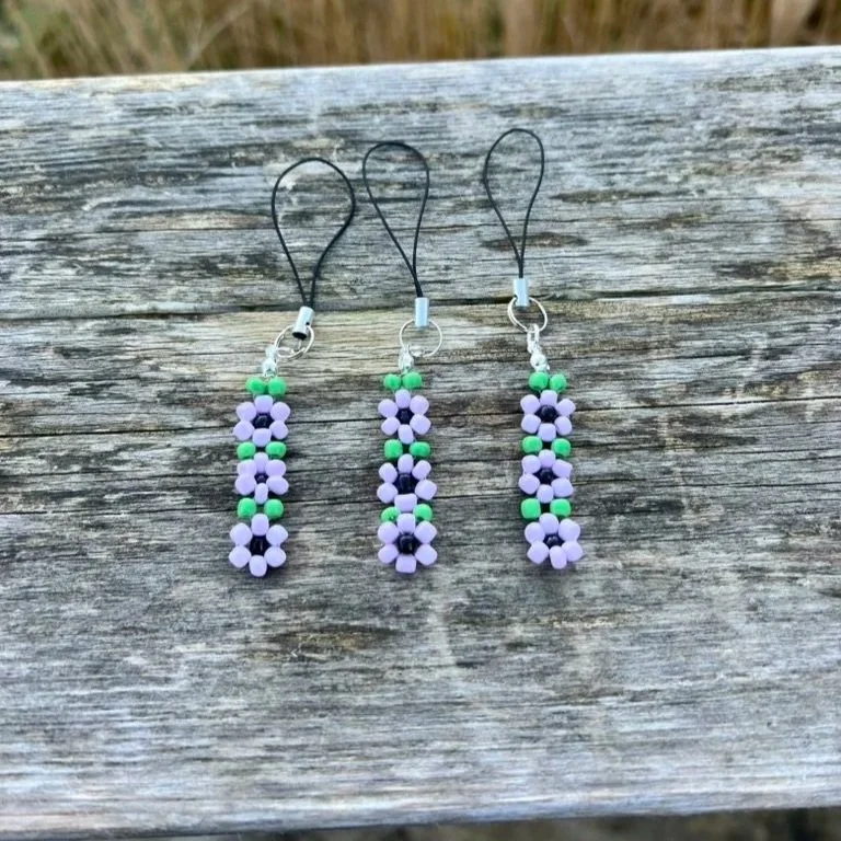 Beaded Phone Charms