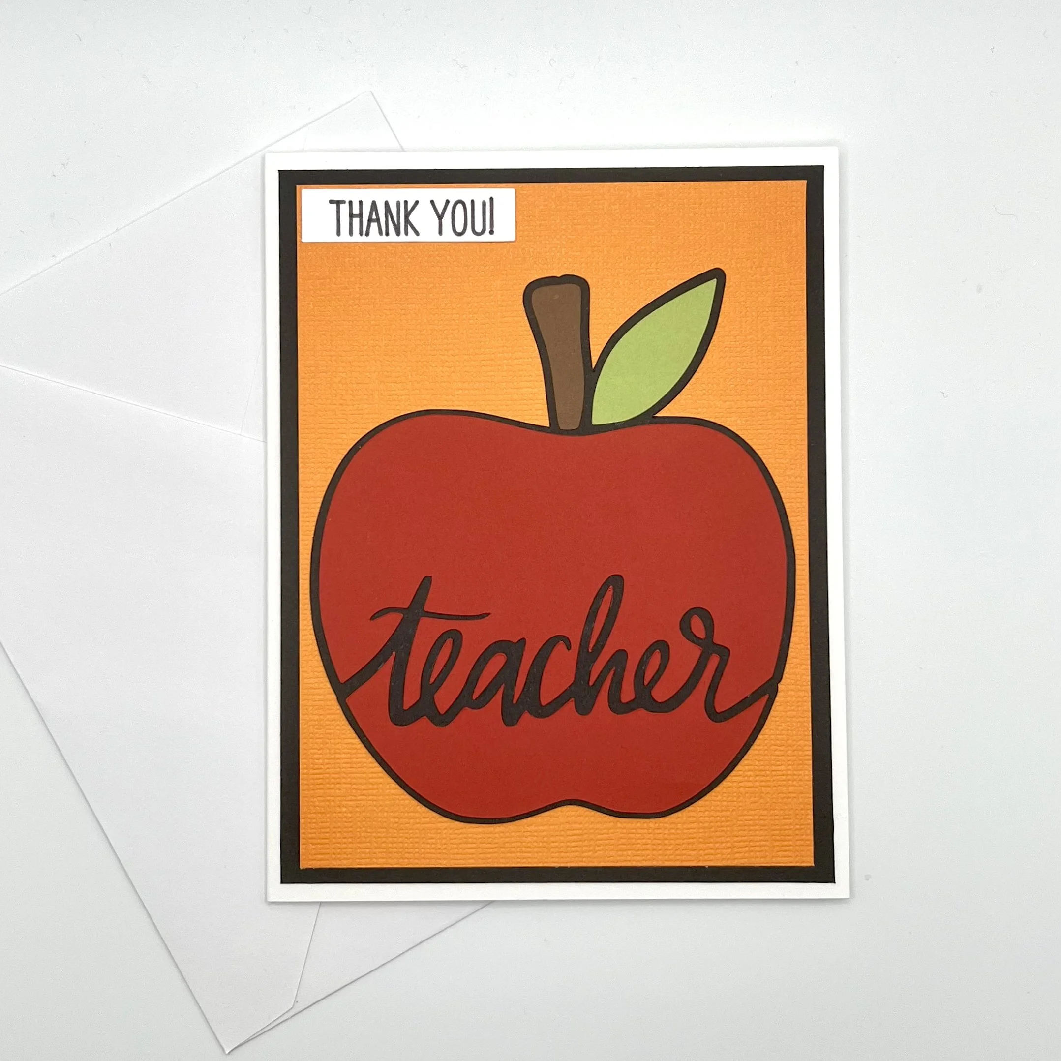 Teacher Thank You Card (Apple)