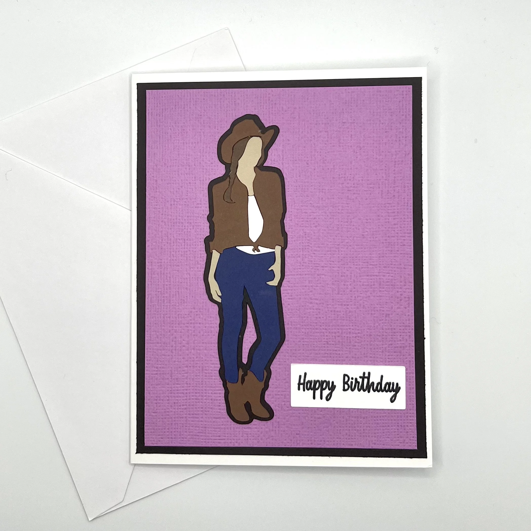Cowgirl Birthday Card